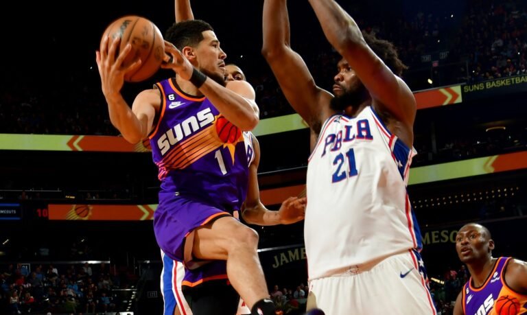 76ers vs phoenix suns match player stats