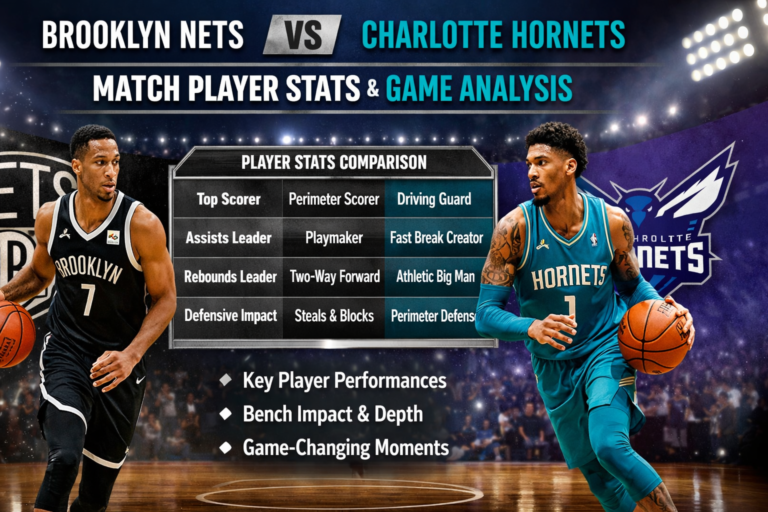 Brooklyn nets vs charlotte hornets match player stats