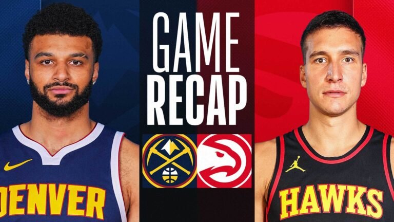 atlanta hawks vs denver nuggets match player stats